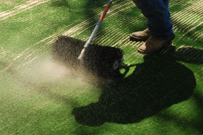 Charlotte artificial turf installation - base layer aggregate